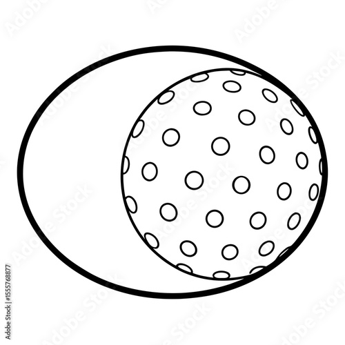 golf ball vector