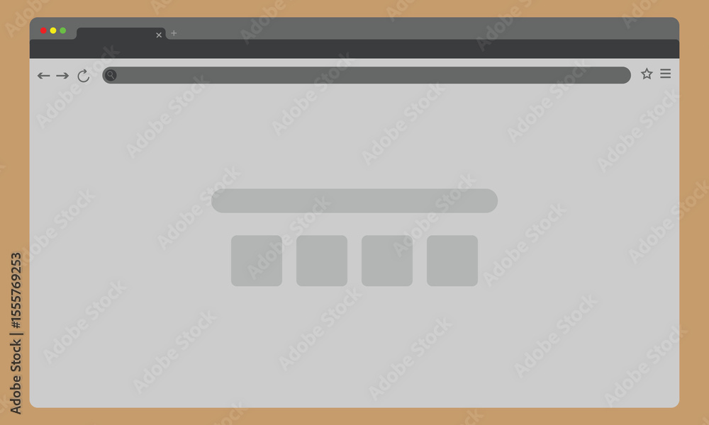 Browser web page window blank empty flat cartoon icon image clip art set, modern design of webpage website screen. Browser web page window blank empty flat cartoon icon image clip art set, modern design of webpage website screen.