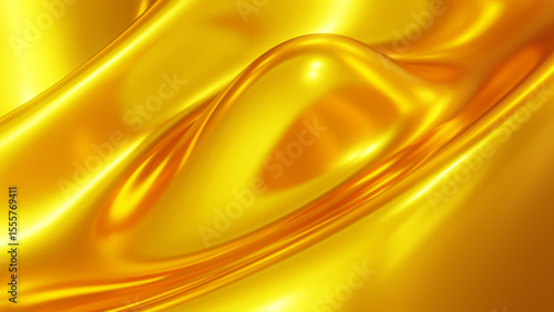 Liquid gold chrome waves ba...