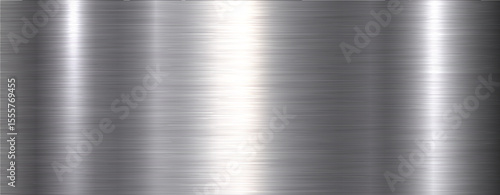 Brushed metal silver  texture background, shiny lustrous chrome metallic pattern background.