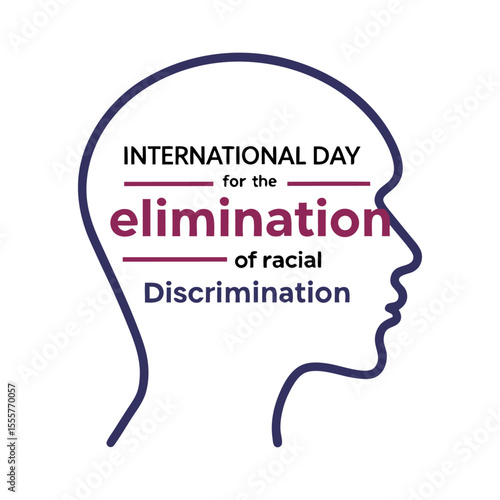 International day for the elimination of racial discrimination in head silhouette design