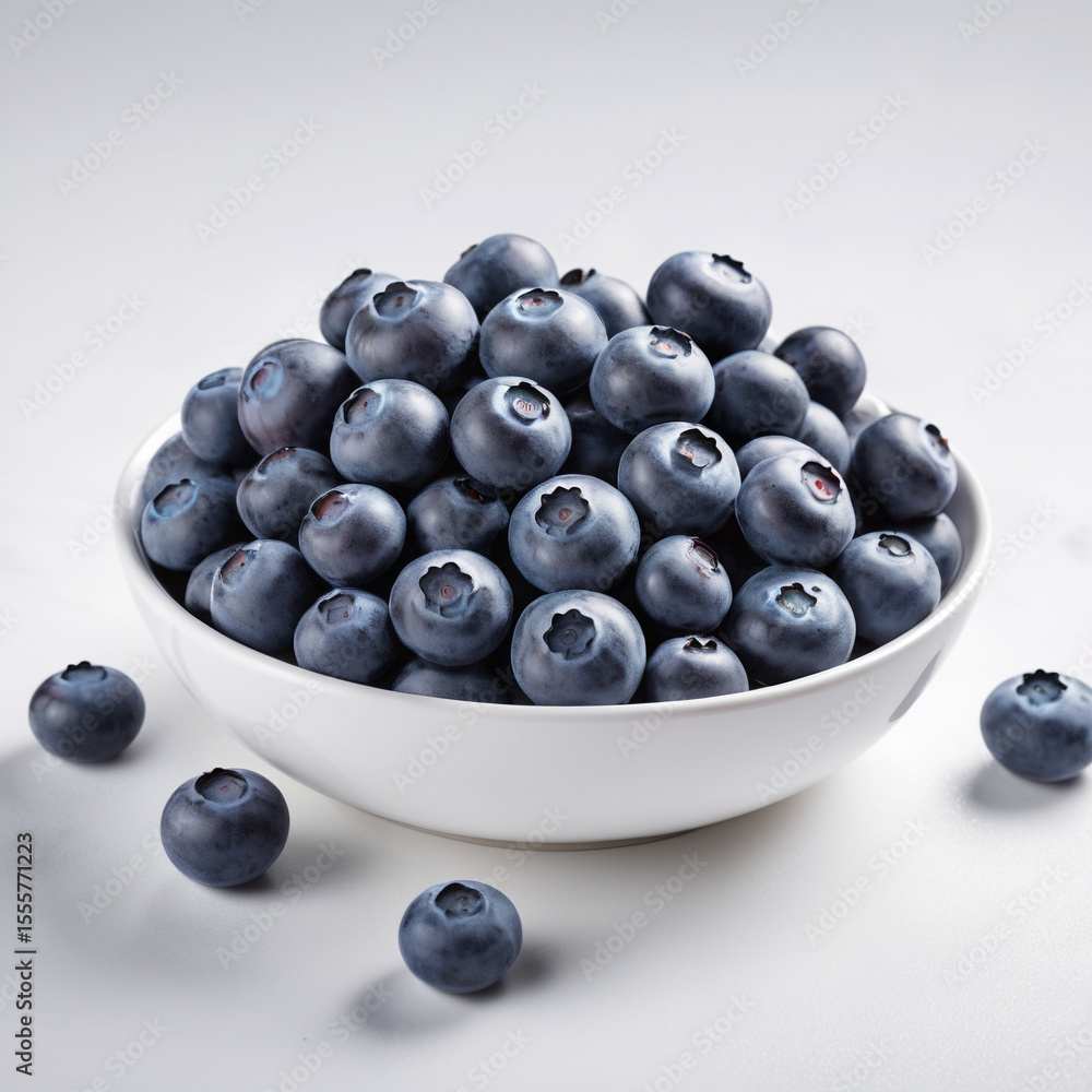 blueberries on a white plate blueberries on a white plate