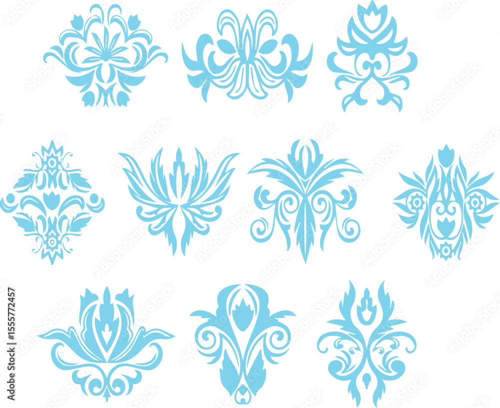 Beautiful flower art and mandala vector design Beautiful flower art and mandala vector design
