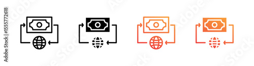 Payment Multiple Style Icon Set Vector 