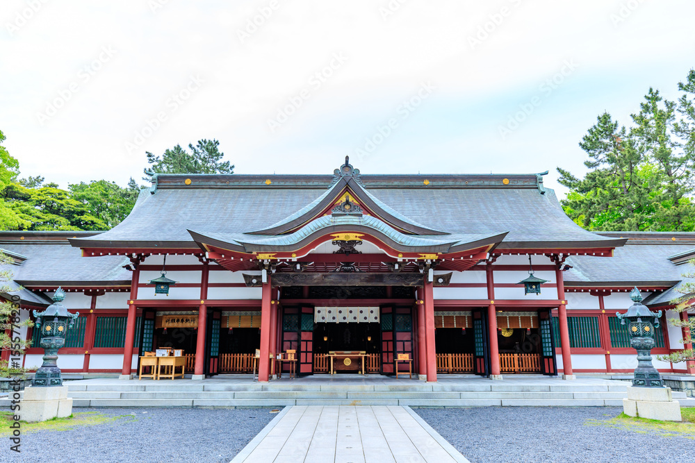 Naklejka premium 初夏の氣比神宮 福井県敦賀市 Kehi Shrine in early summer. Fukui Pref, Tsuruga City.