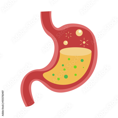 stomach disease concept. vector illustration