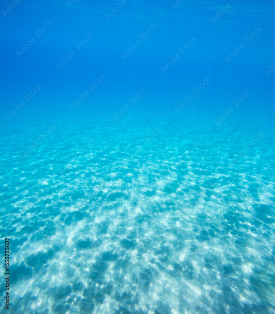 Reflection shape underwater in the ocean Reflection shape underwater in the ocean