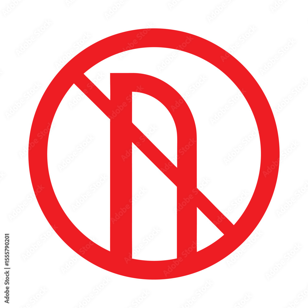 Fototapeta premium no parking sign