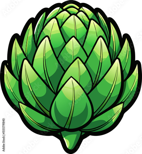vector illustration of a Artichoke