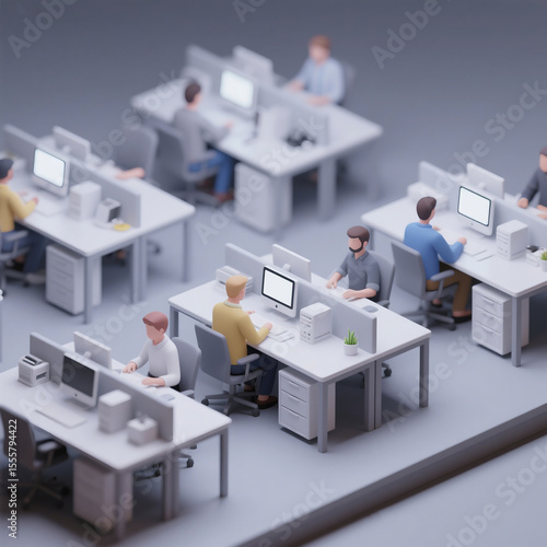 business people working on a project