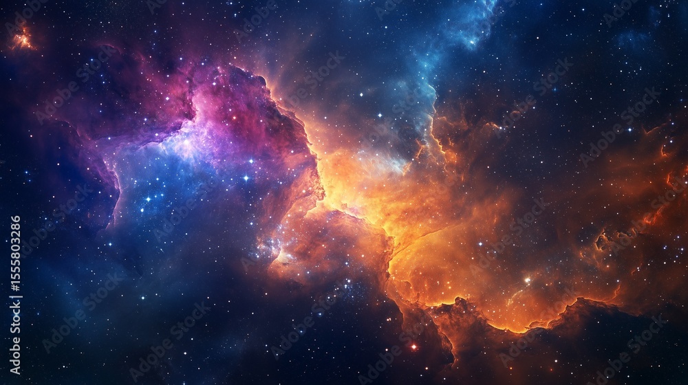 Fototapeta premium space background with stars