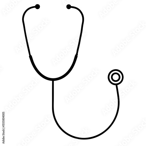 stethoscope isolated on white background