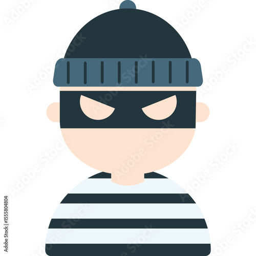thief vector flat illustration