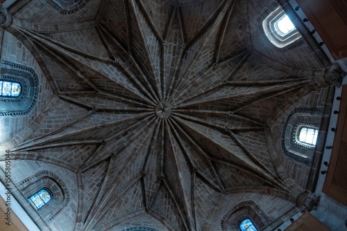 Ceiling of the octogonal tower at San Francisco monastery church, today an auditorium, at Avila 