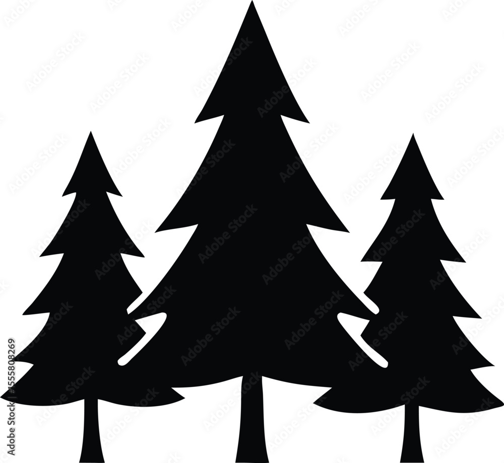 Fototapeta premium Christmas tree vector