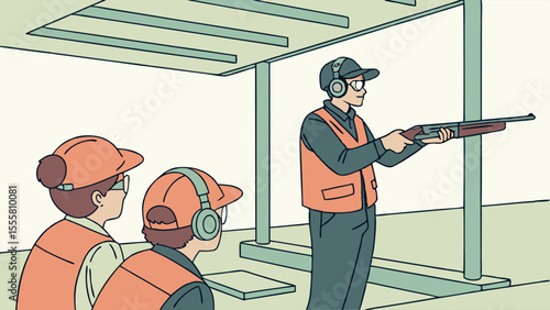 Shooting Range Instructors and Students.