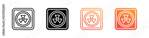Ventilation Multiple Style Icon Set Vector 