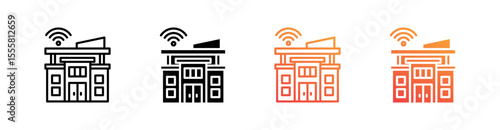 Urbanism Multiple Style Icon Set Vector 