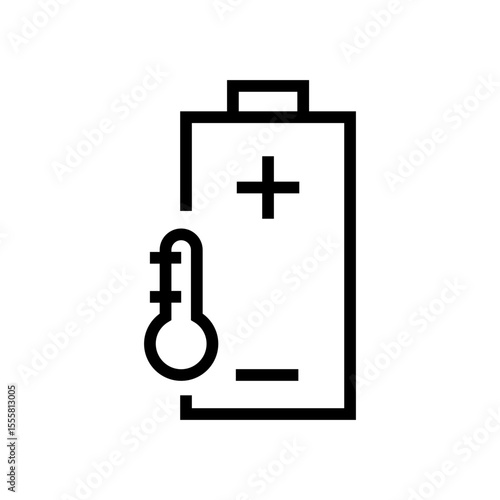 Battery temperature icon