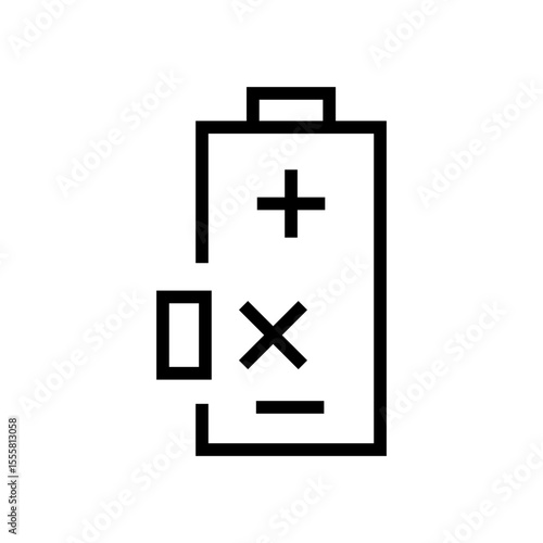 Non Rechargeable battery icon