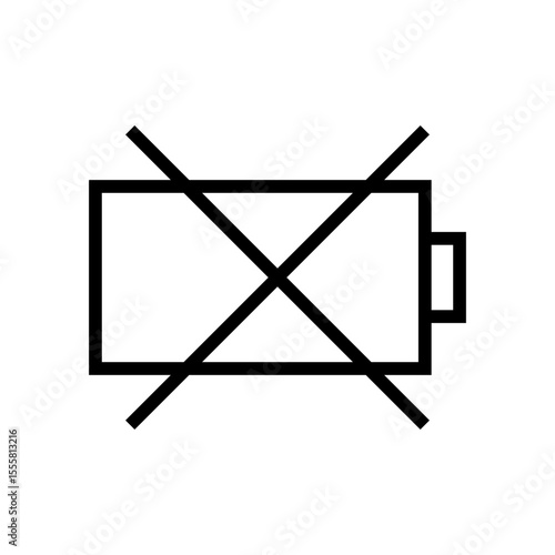 Non Rechargeable battery icon
