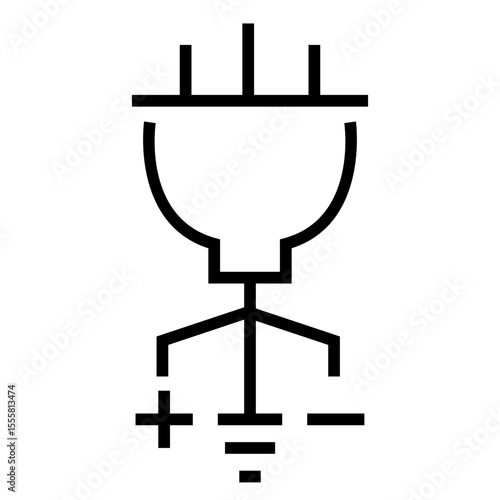 Electric socket icon