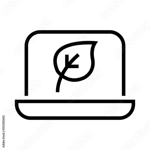 Eco computer icon