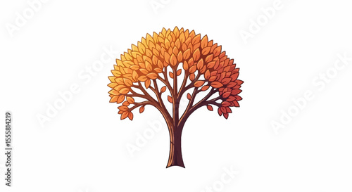 tree isolated on white