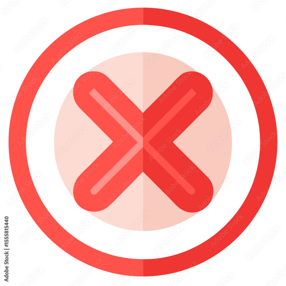 Obraz premium red cross icon