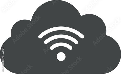 Cloud Computing Wireless WiFi Network Icon

