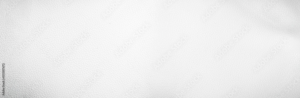 Fototapeta premium Wide Light white luxury upholstery sofa texture background concept for clean gray vintage leather furniture pattern wallpaper, Panoramic elegant armchair mattress surface detail, real material.
