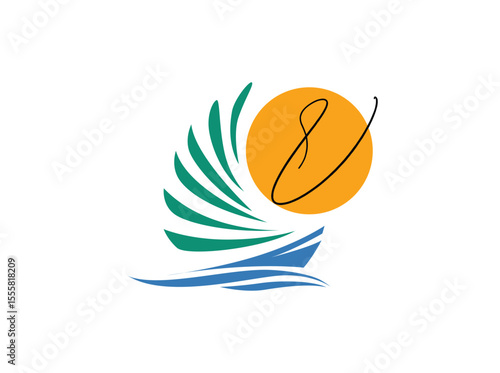 Discover our travel agency logo vector, designed to symbolize adventure and relaxation. Featuring a vibrant, inspiring V