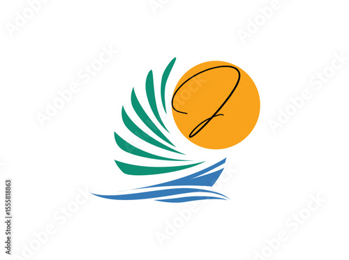 Discover our travel agency logo vector, designed to symbolize adventure and relaxation. Featuring a vibrant, inspiring design, perfect for vacation planners, travel consultants, and tourism services j