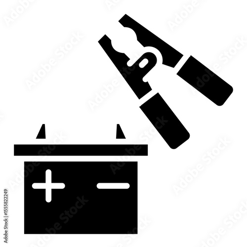 Battery and clamp unit icon