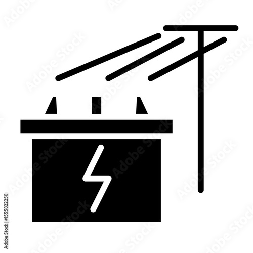 Electric battery icon