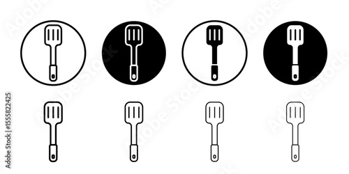 Spatula icon thin flat simple illustration symbol