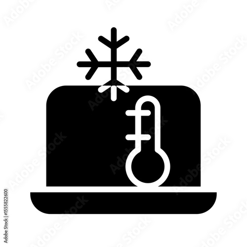 Cool temperature computer icon