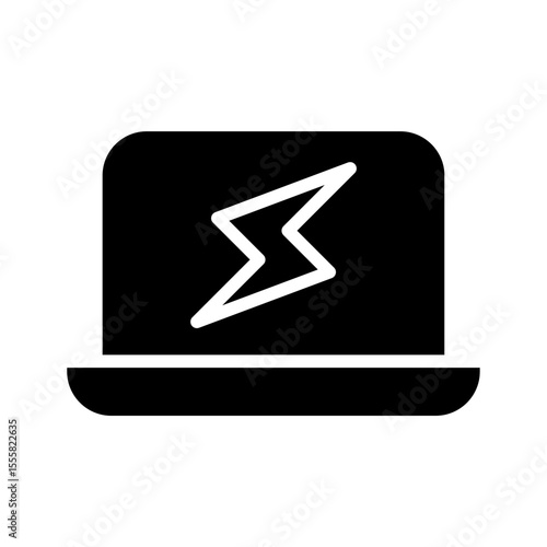 Charging laptop icon