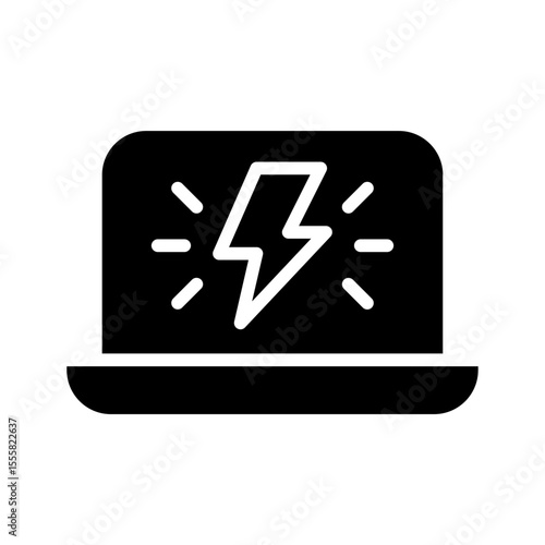 Charging laptop icon