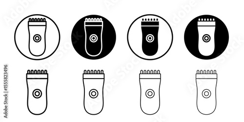 Trimmer Icon thin flat simple illustration symbol
