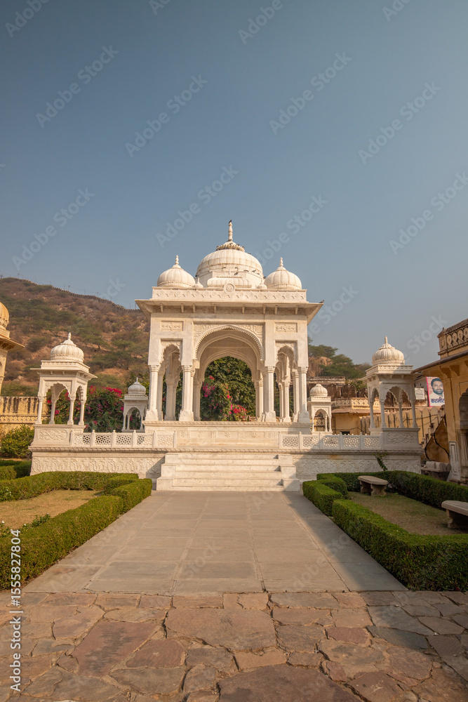 Fototapeta premium Sawai Madho Singh II’s tomb in Jaipur, Rajasthan, India