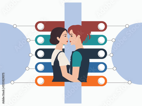 A flow direction business infographic is a visual tool that presents the steps of a business process in a sequential and easily understandable manner. By using arrows, icons, and appeali33rere