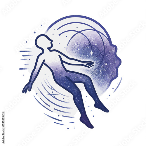 Gravity-defying human with cosmic adaptation