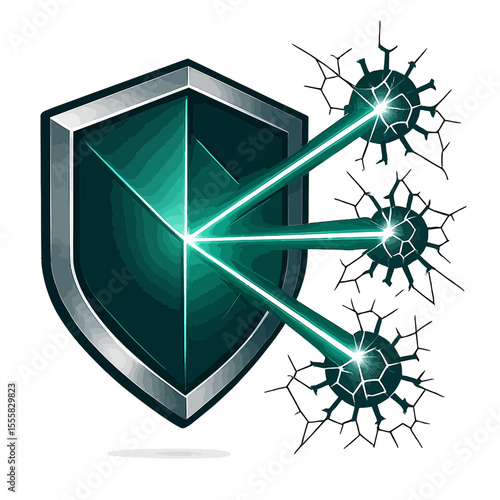 Bio-shield with targeted antimicrobial rays