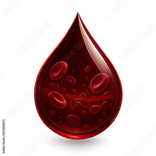 red drop of blood
