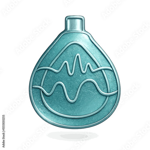 Anesthesiology: Geometric vapor mask with synchronized waveform patterns