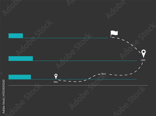 A flow direction business infographic is a visual tool that presents the steps of a business process in a sequential and easily understandable manner. By using arrows, icons, and appealing colorsfdf, 