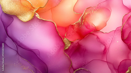 Fluid abstract art composition digital artwork colorful palette creative space aerial perspective modern design