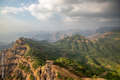 Arthur's Seat, a beautiful landscape, a sightseeing attraction in Mahabaleshwar, India