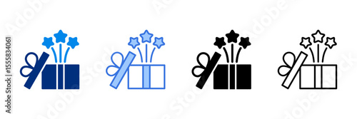 Bonus Icon Set Multiple Style Vector Illustration